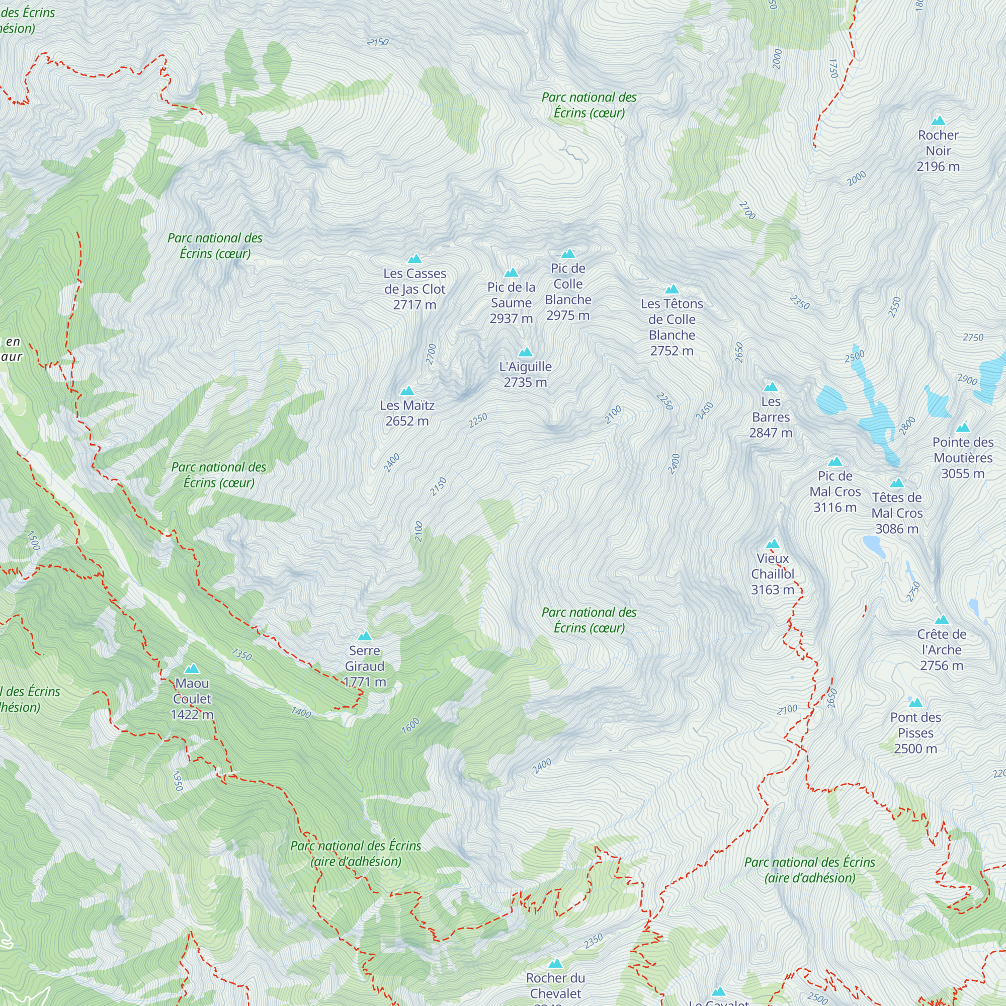 Jas de Jartier map