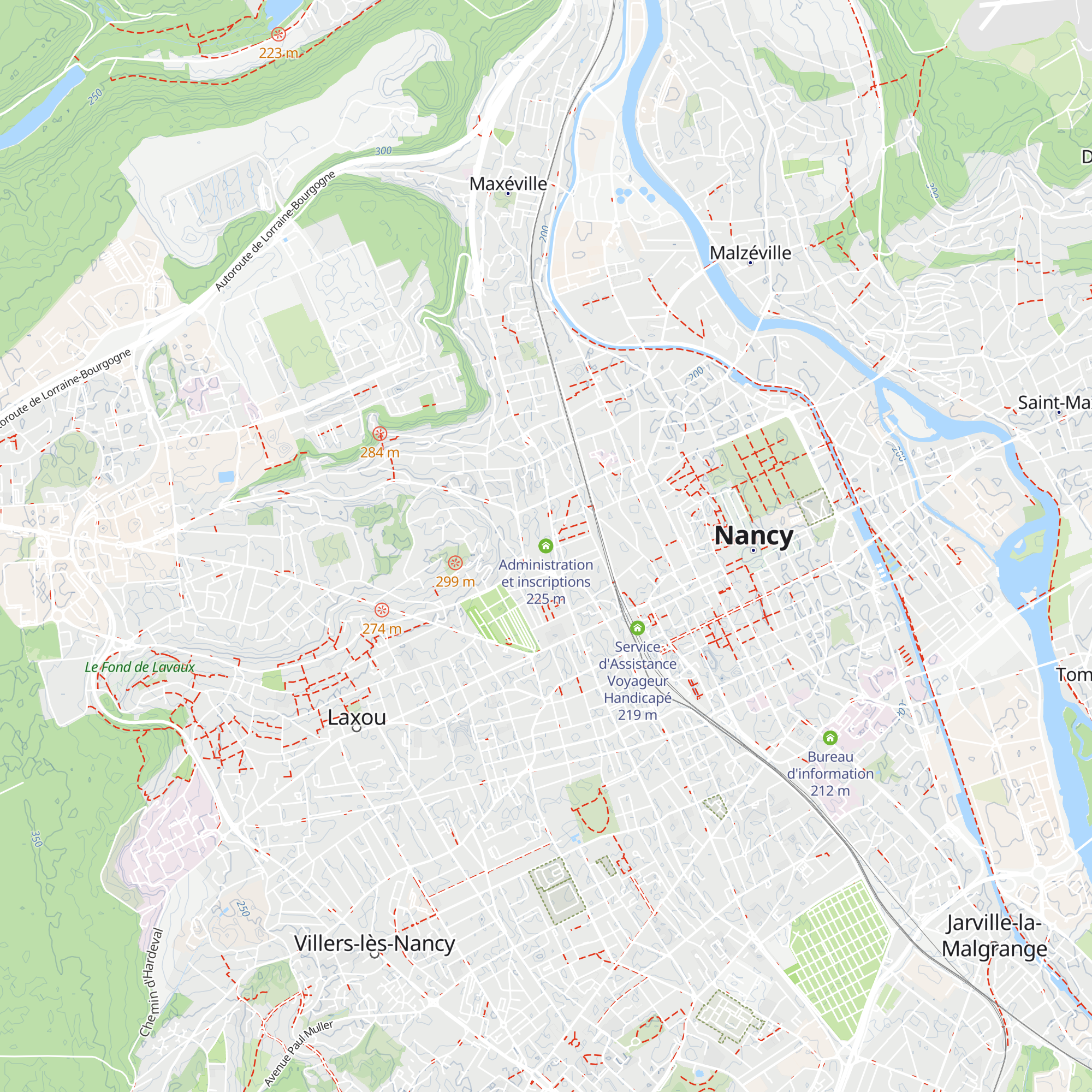 Administration et inscriptions map