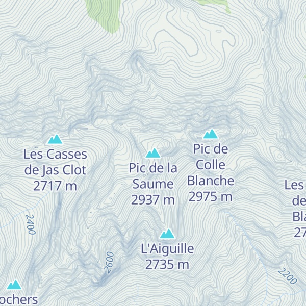 Map of Pic de la Saume