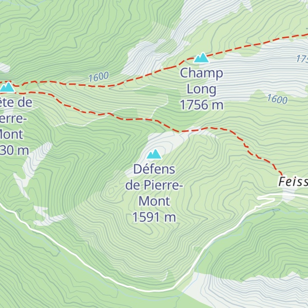 Map of Défens de Pierre-Mont