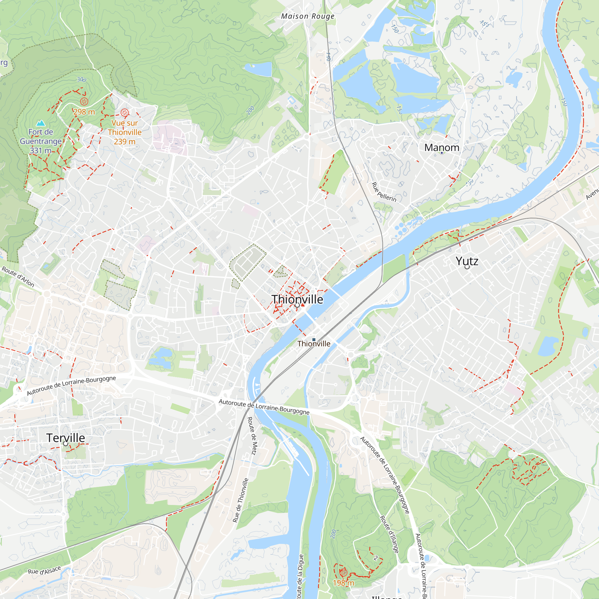Pays Thionvillois Tourisme map
