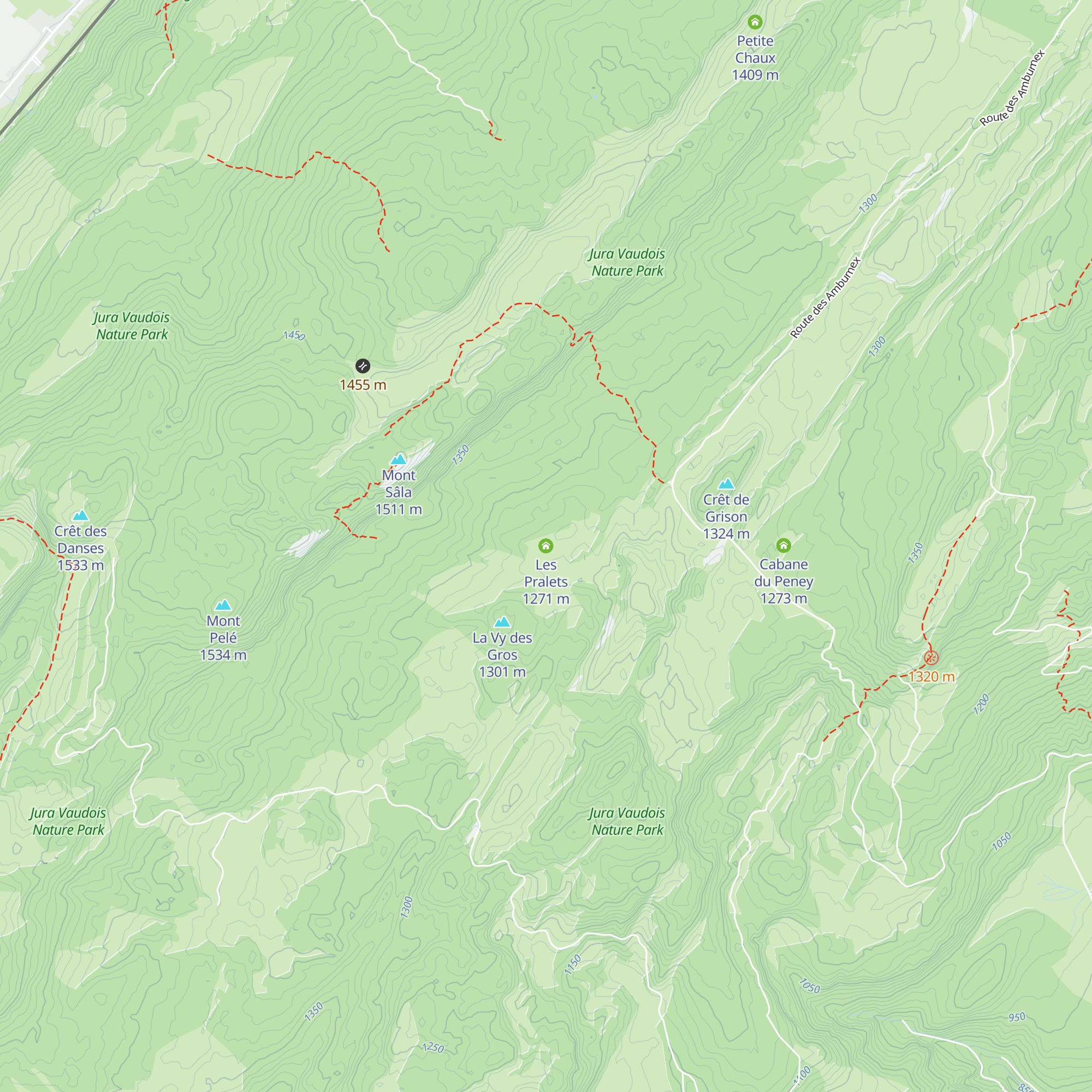 Les Pralets map