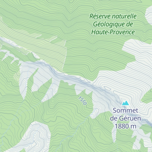 Map of Crête de Géruen