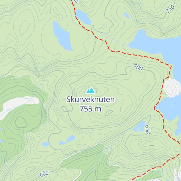 Map of Skurveknuten