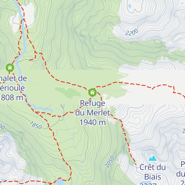 Map of Refuge du Merlet