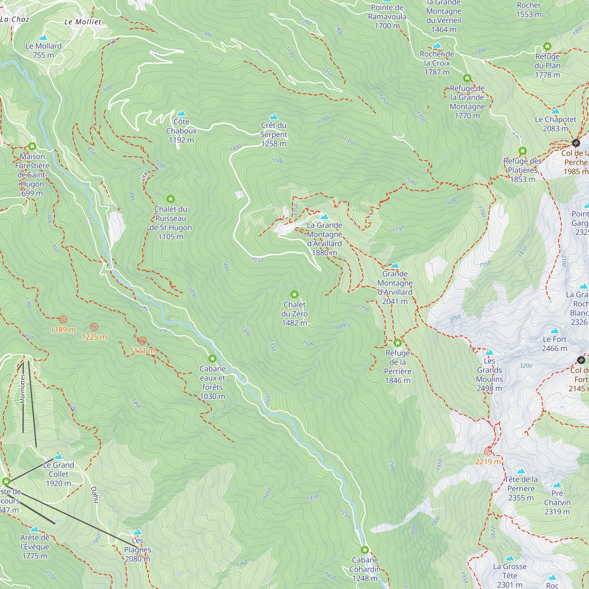 Chalet du Zéro map