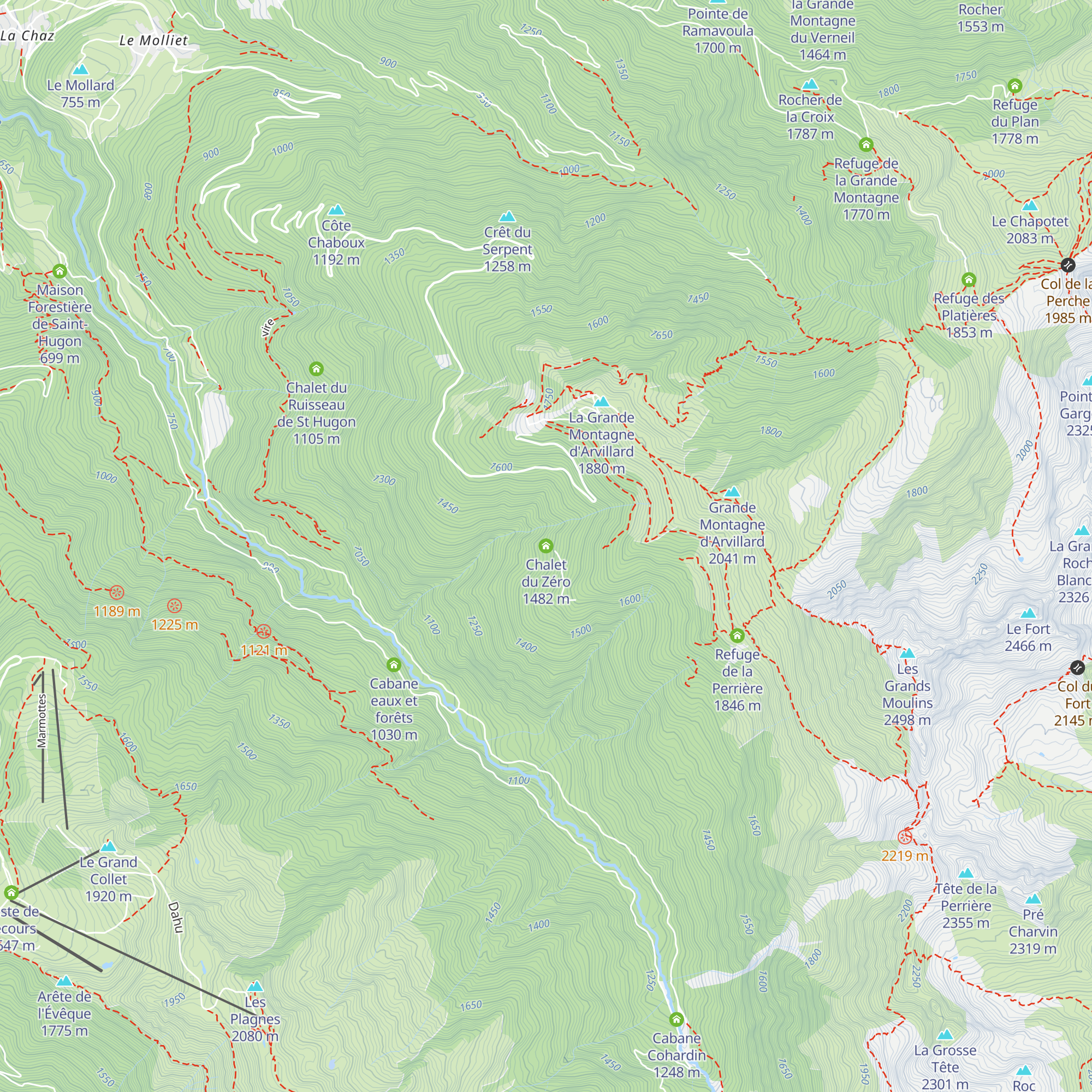 Chalet du Zéro map