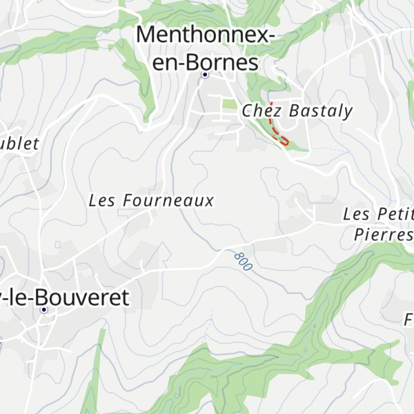 Map of Crêt Lovet