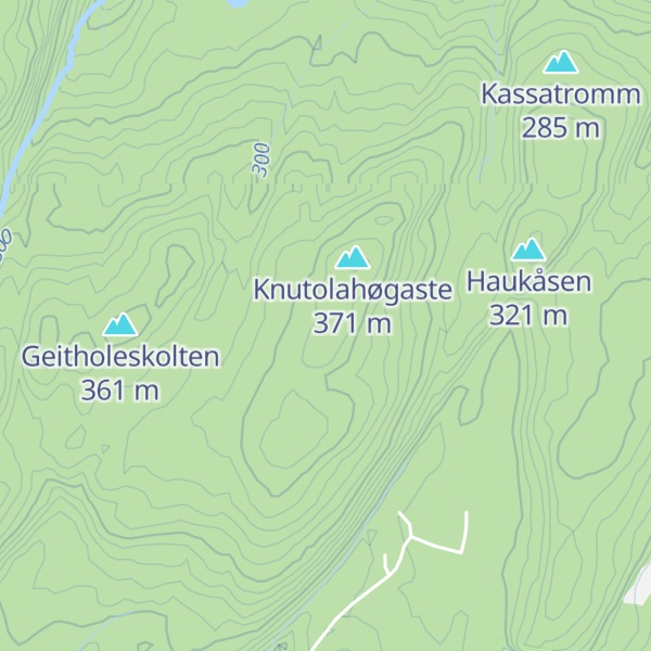 Map of Tjørnshaugane