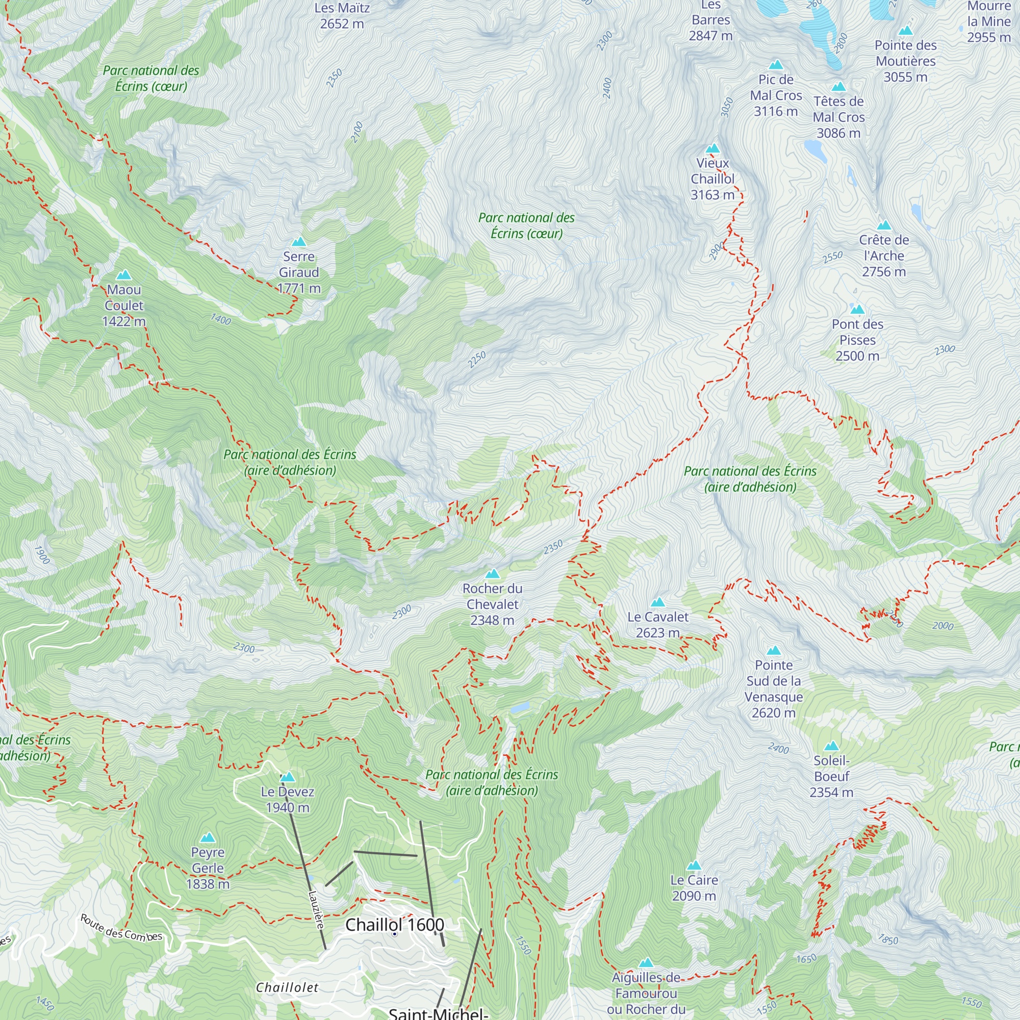 Cabane du Vaccivier map