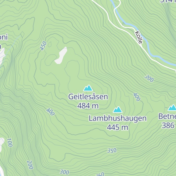 Map of Geitlesåsen