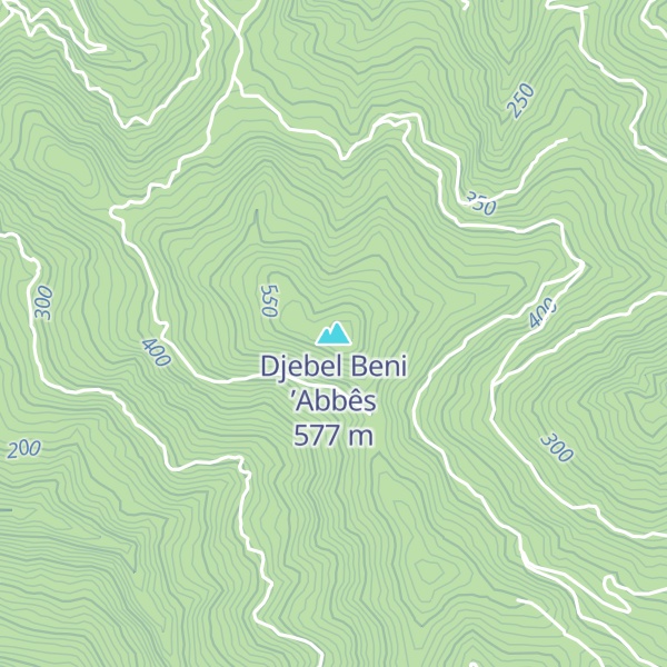 Map of Djebel Beni ’Abbês