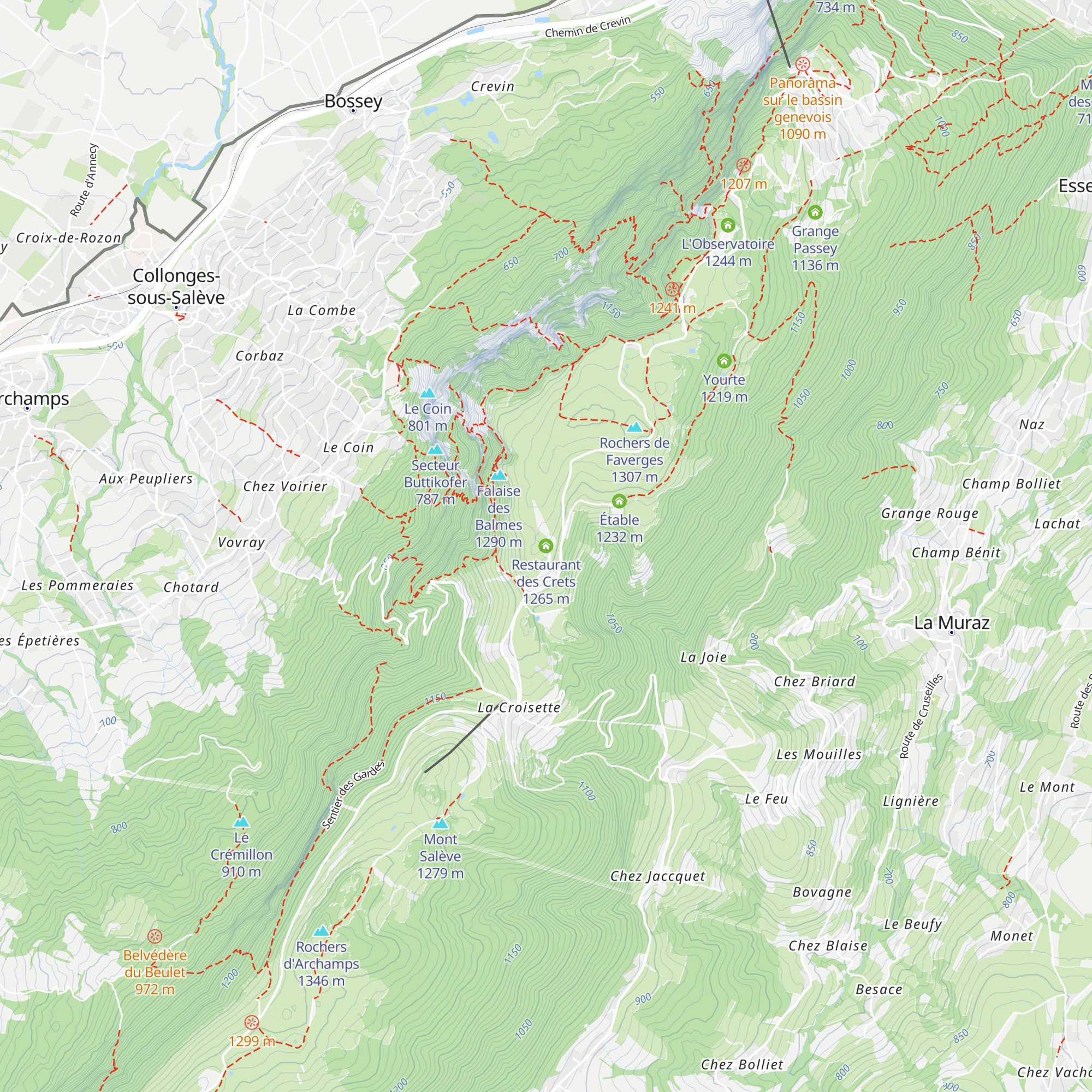 Restaurant des Crets map