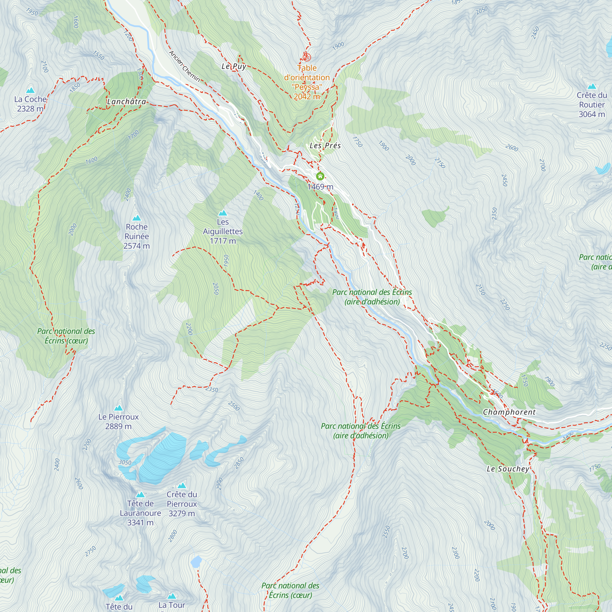 Refuge de l'Alpe du Pin map