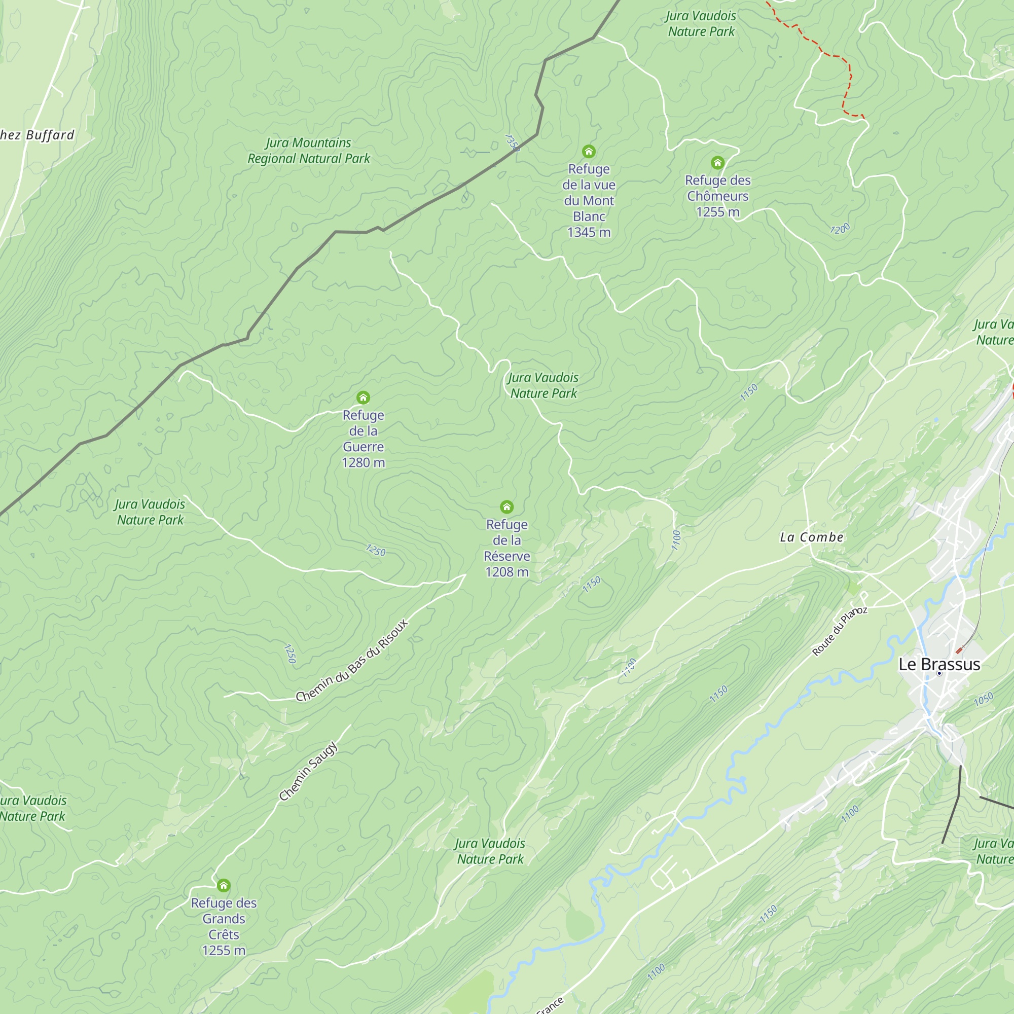 Refuge de la Réserve map