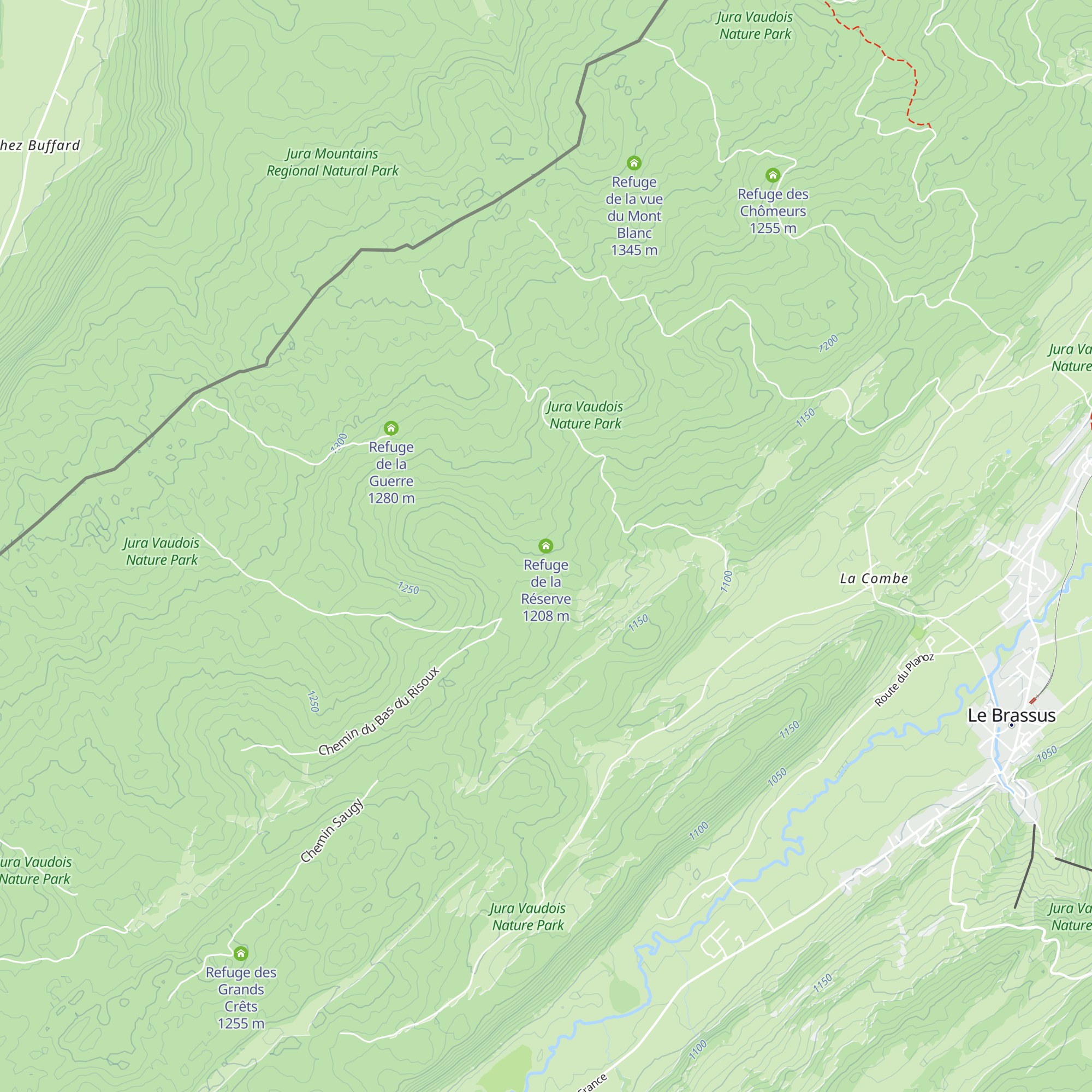 Refuge de la Réserve map
