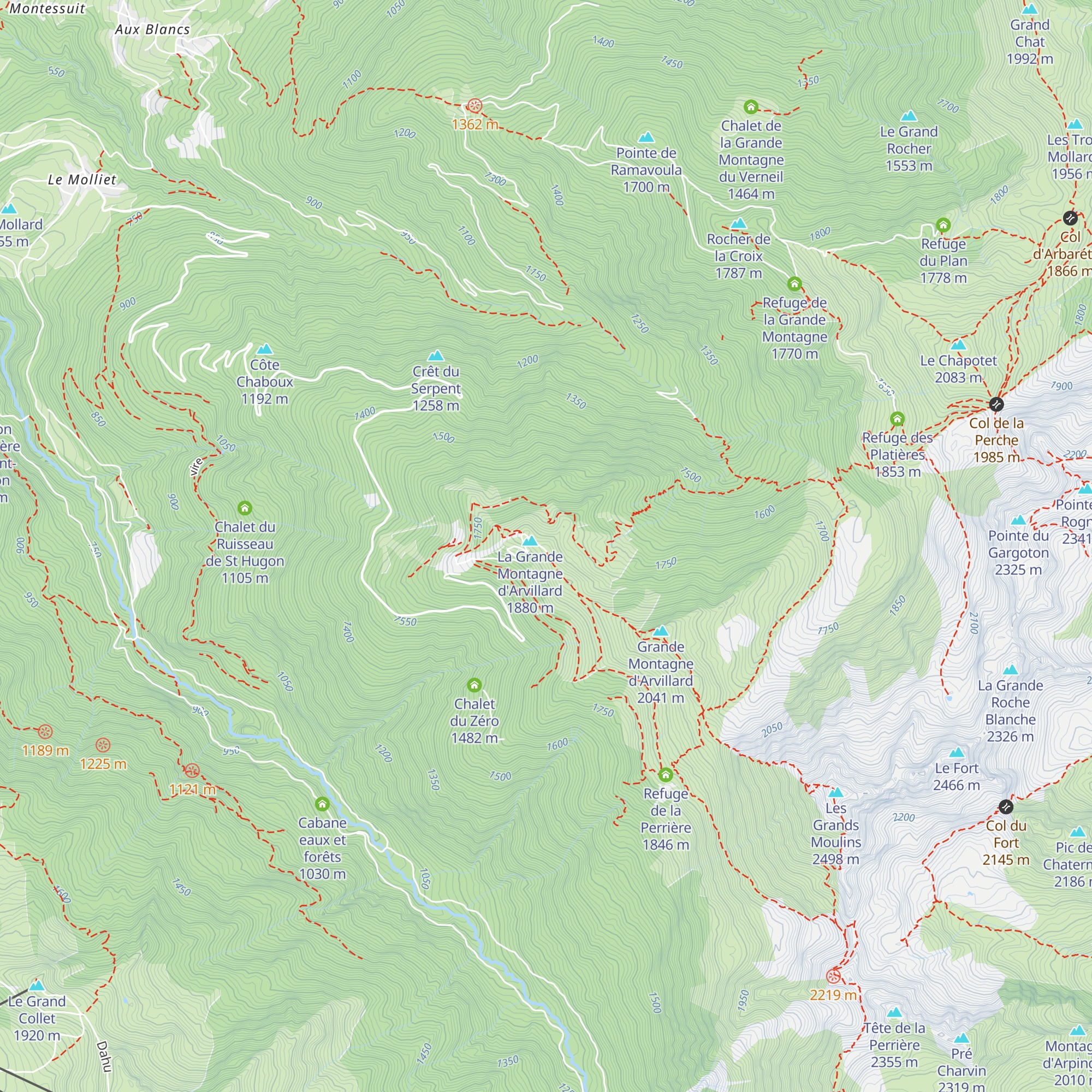 Cabane Jaune map