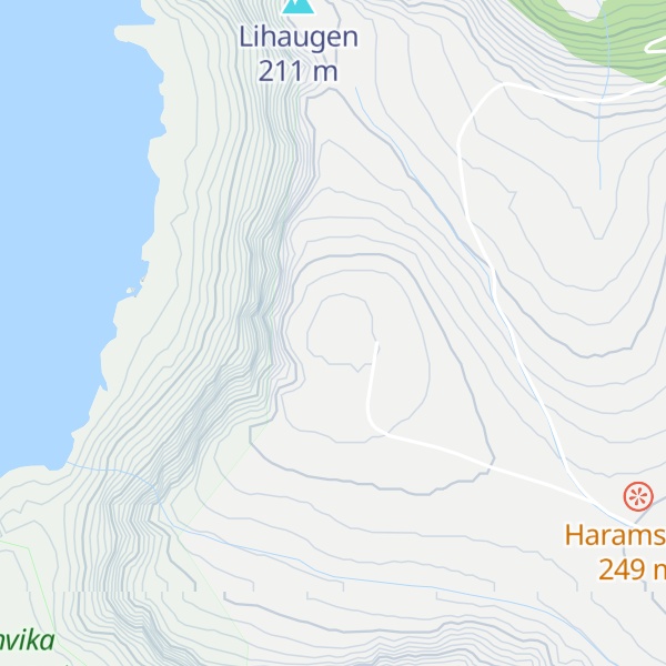 Map of Hestevollane