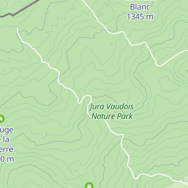 Map of Refuge du Pillichody