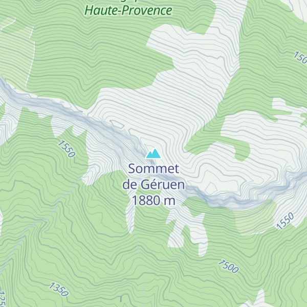 Map of Sommet de Géruen