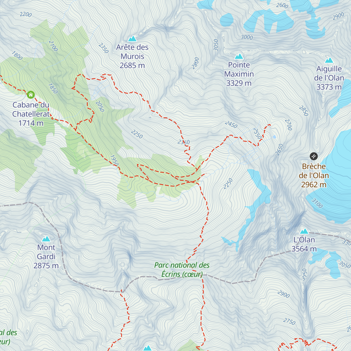 Refuge de Font-Turbat map