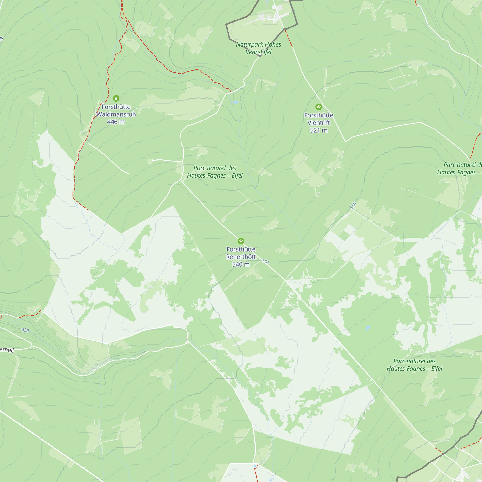 Forsthütte Renerthött map