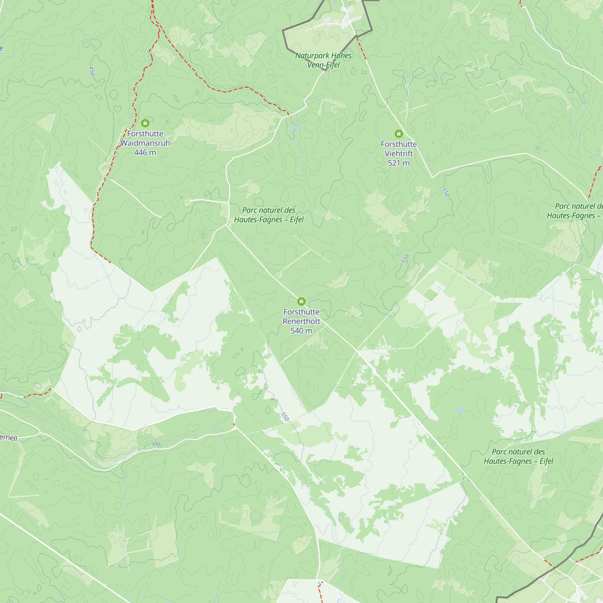 Forsthütte Renerthött map