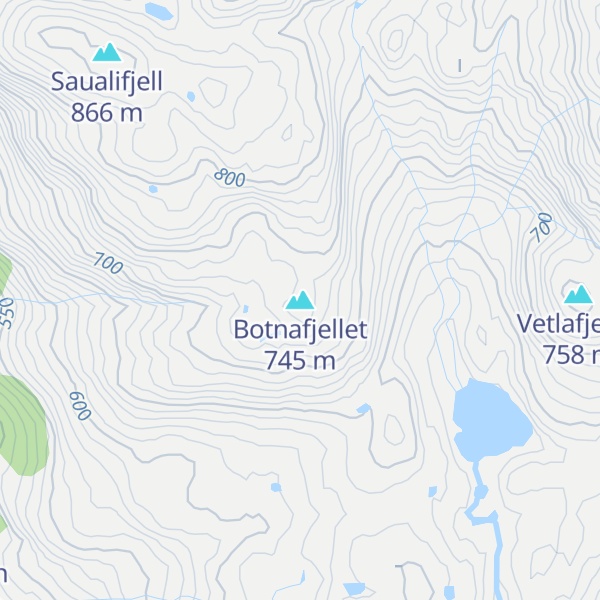 Map of Botnafjellet