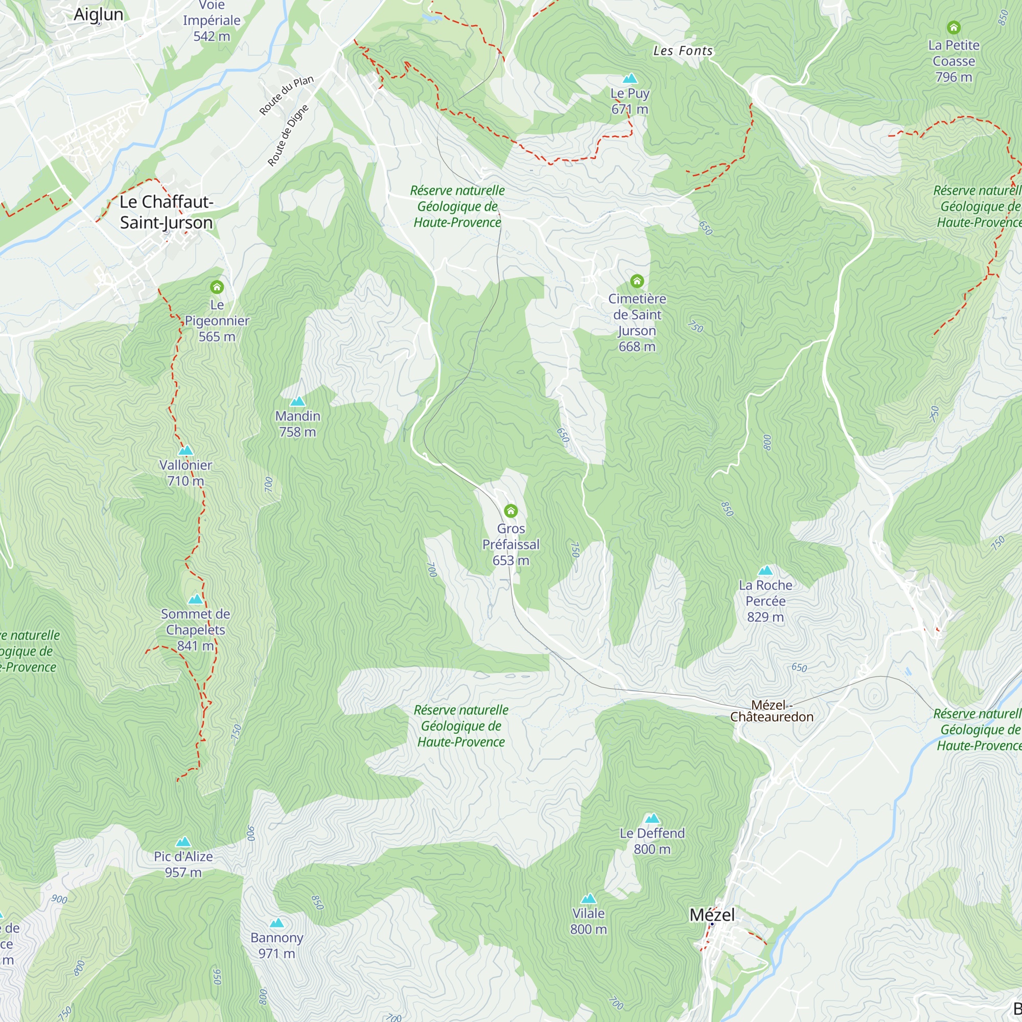 Gros Préfaissal map
