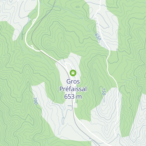 Map of Gros Préfaissal