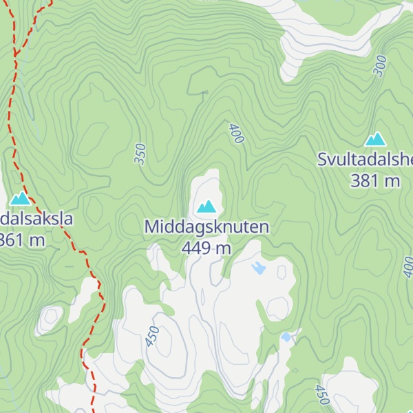 Map of Middagsknuten