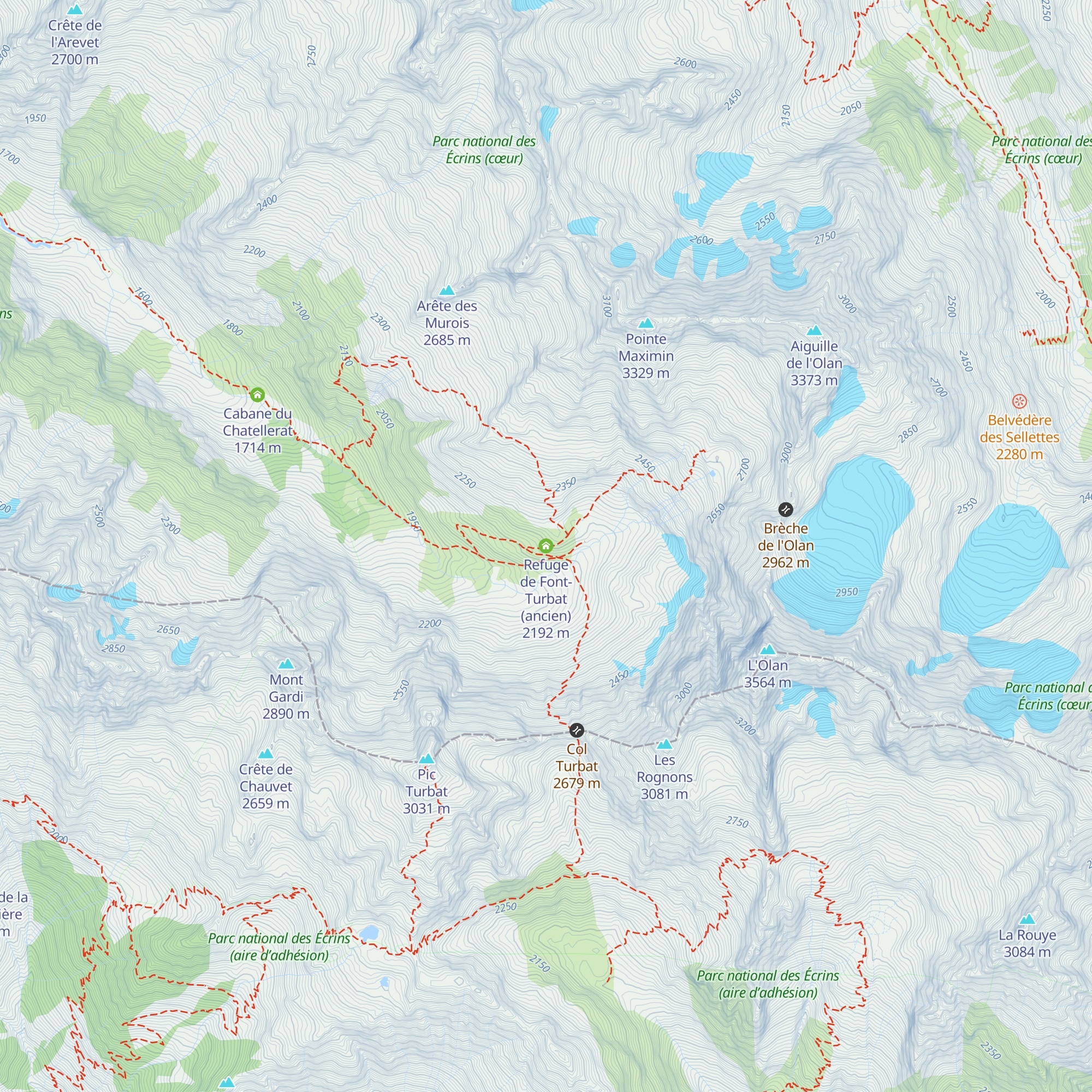 Refuge de Font-Turbat (ancien) map