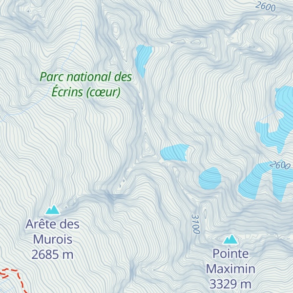 Map of Aiguille Rousse