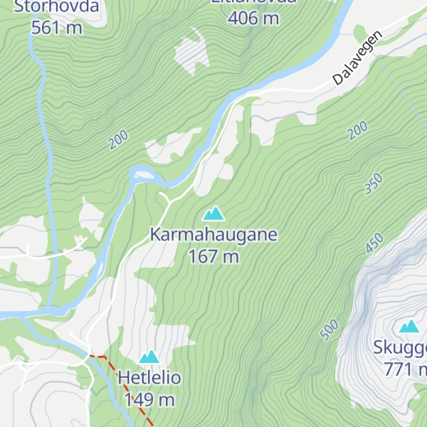 Map of Karmahaugane