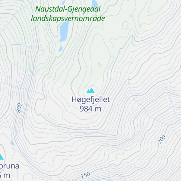 Map of Høgefjellet