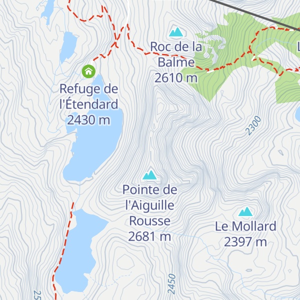 Map of Crête des Perrons