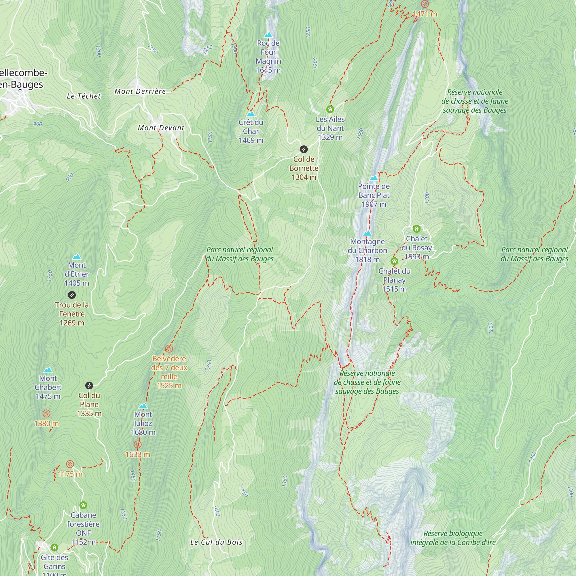 Chalet Gonthier map