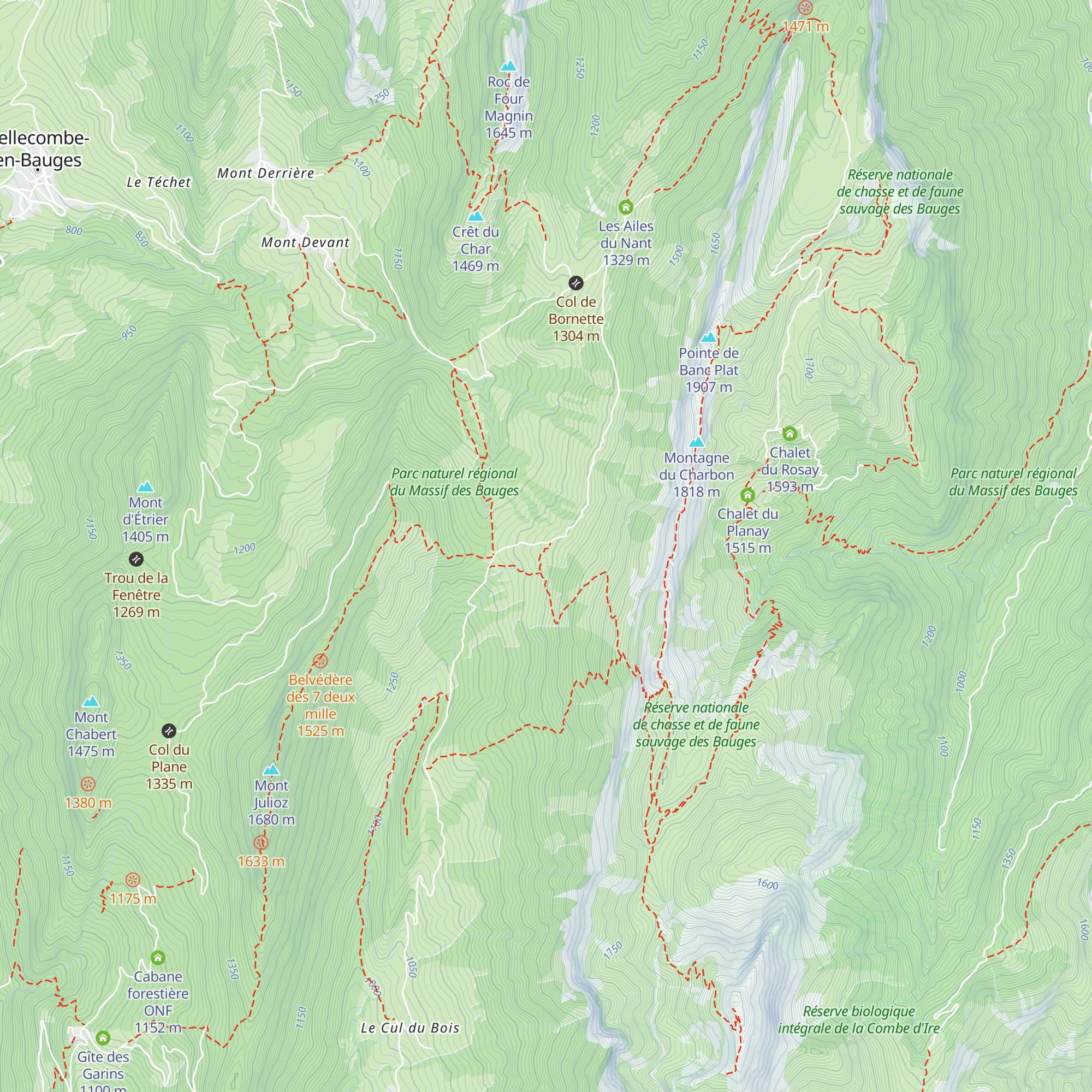 Chalet Gonthier map