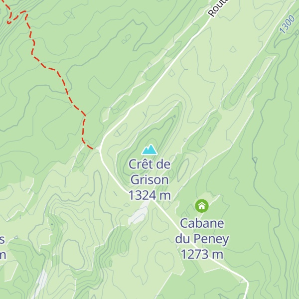 Map of Crêt de Grison