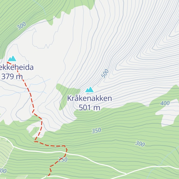 Map of Kråkenakken