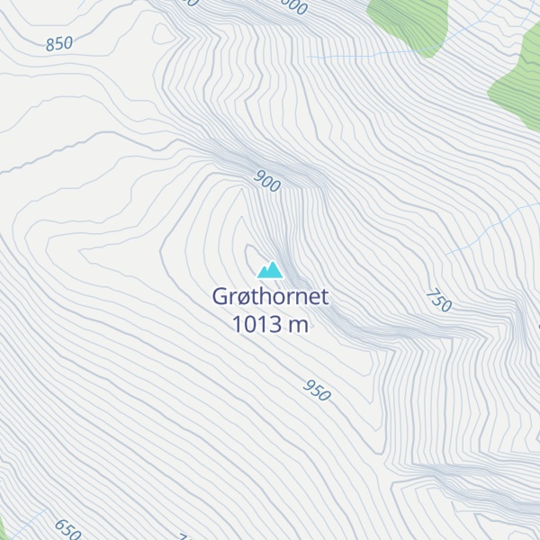 Map of Grøthornet