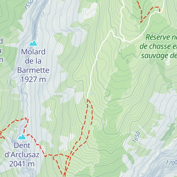 Map of Chalet des Arbets