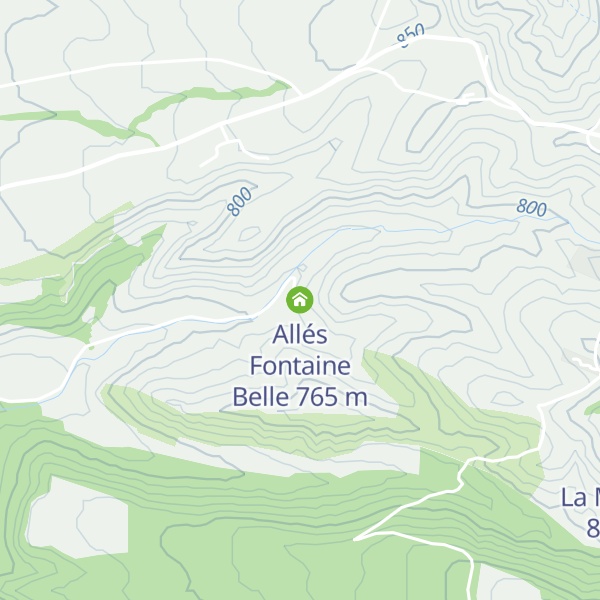 Map of Allés Fontaine Belle