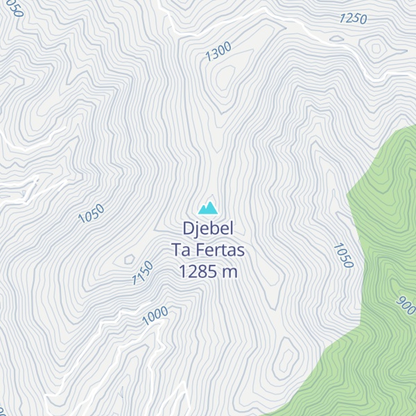Map of Djebel Ta Fertas