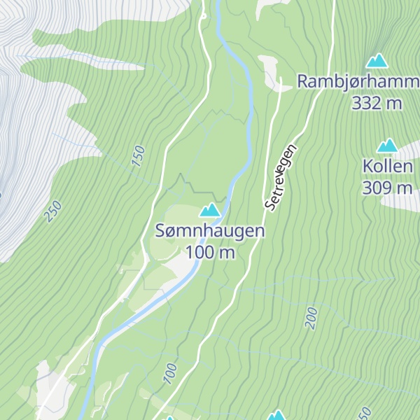 Map of Sømnhaugen