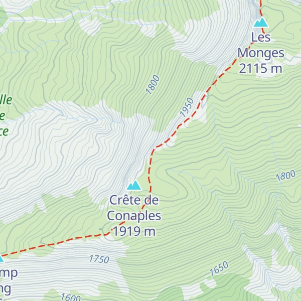 Map of Les Gorges