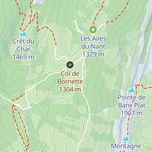 Map of Chalet de Bornette