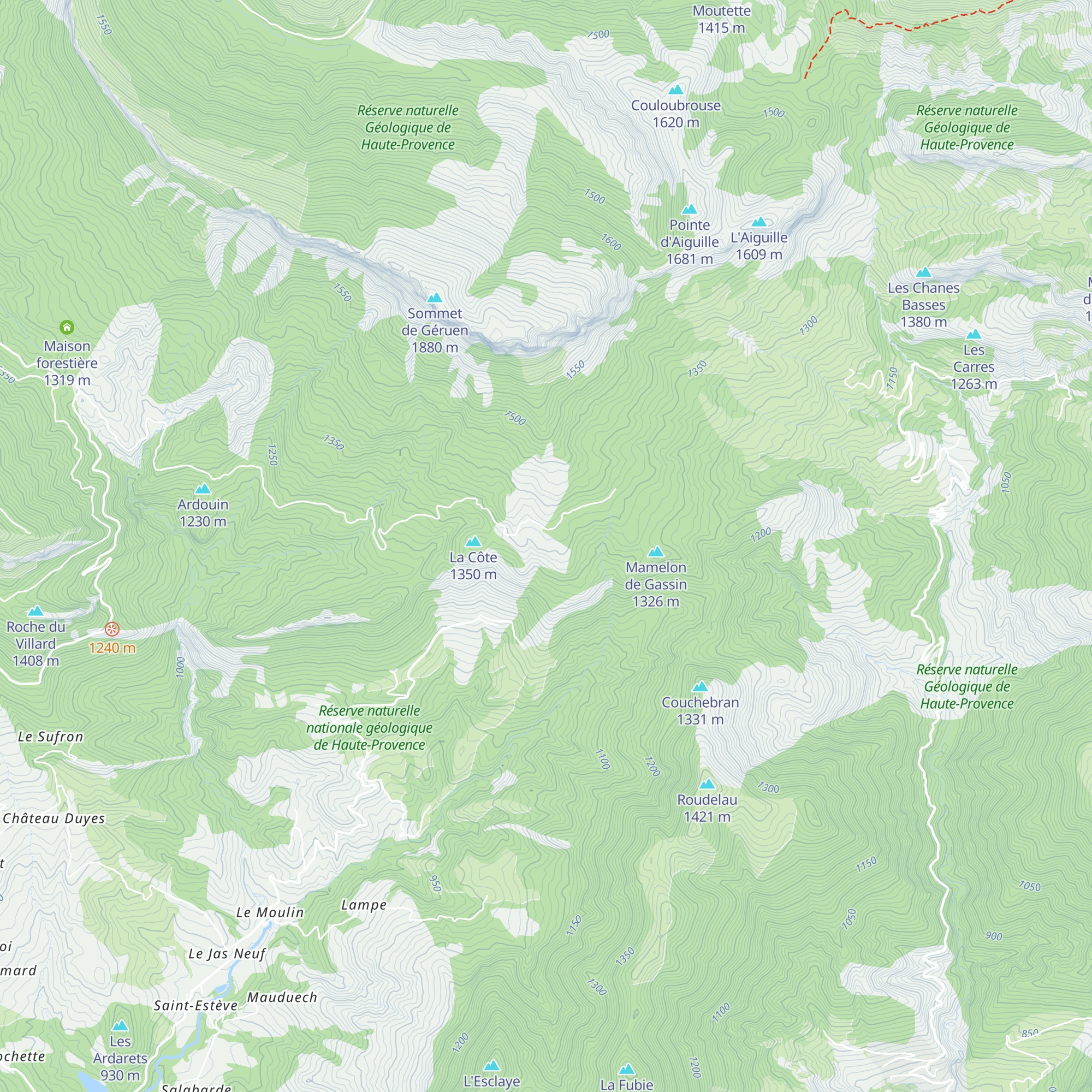 Cabane Payan map