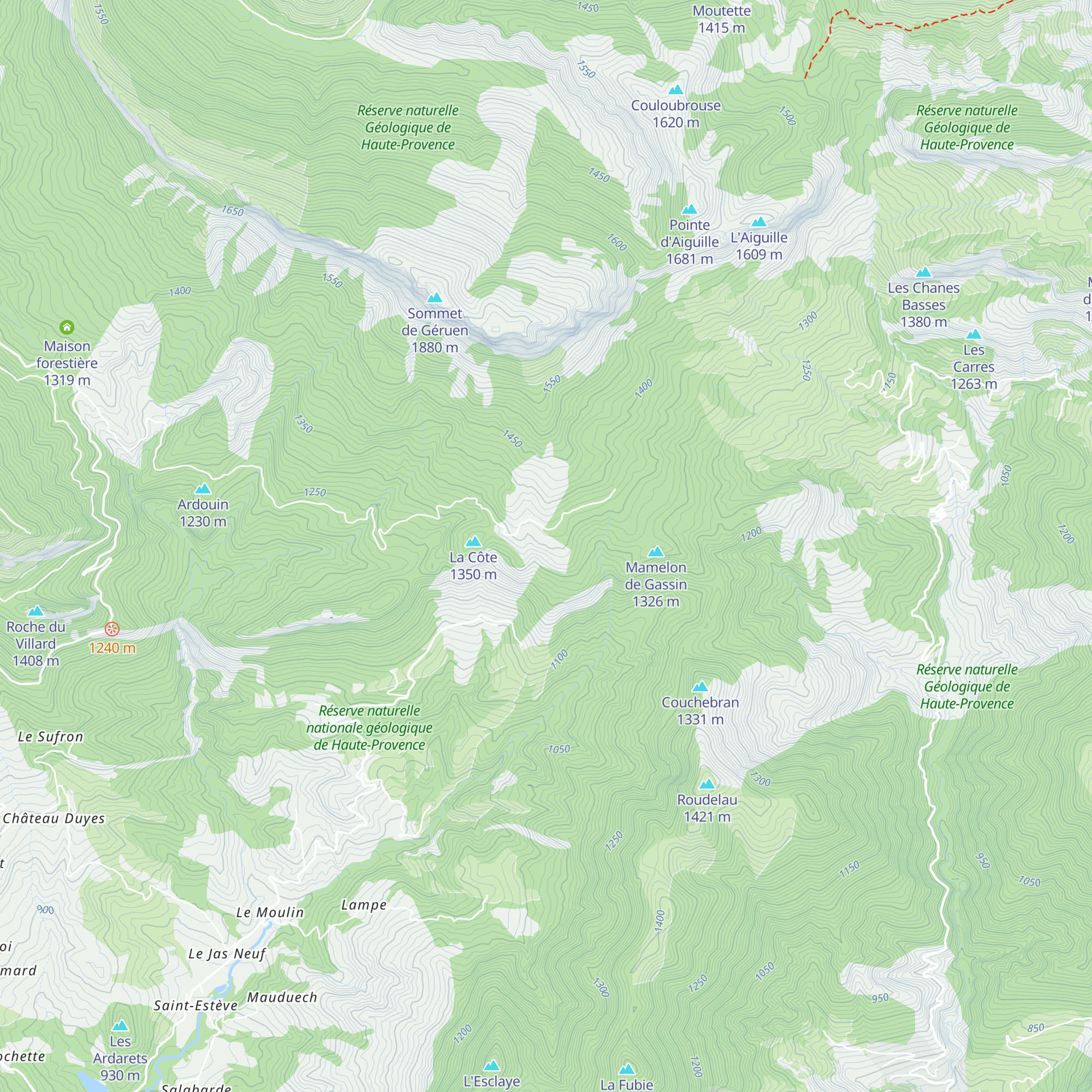 Cabane Payan map