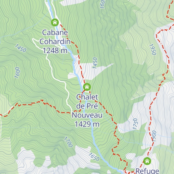 Map of Chalet de Pré Nouveau